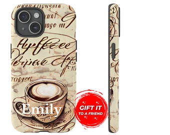 Vintage Coffee Cup Phone Case Custom iphone Case Gifted Case iphone Casing Coffee Person Gift Gift for Her