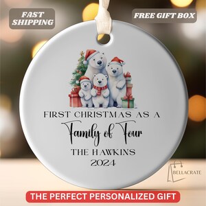 Custom Family Christmas Ornament, Ornament Christmas Personalized Family, Custom Family Ornament, Personalized Family Gifts, Family Keepsake