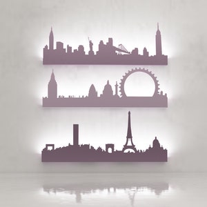 Decorazione della parete della città, decorazione della parete cnc, decorazione della parete stl