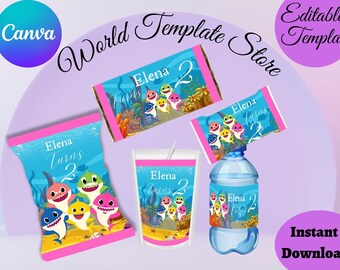 Chip Bag Template Instant Download Editable Chip Bag - Etsy
