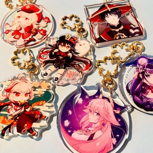 2.5" Genshin Acrylic Charms