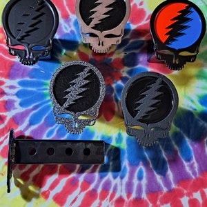 Grateful Dead Steel Your Face Hitch Covers (dark colors)