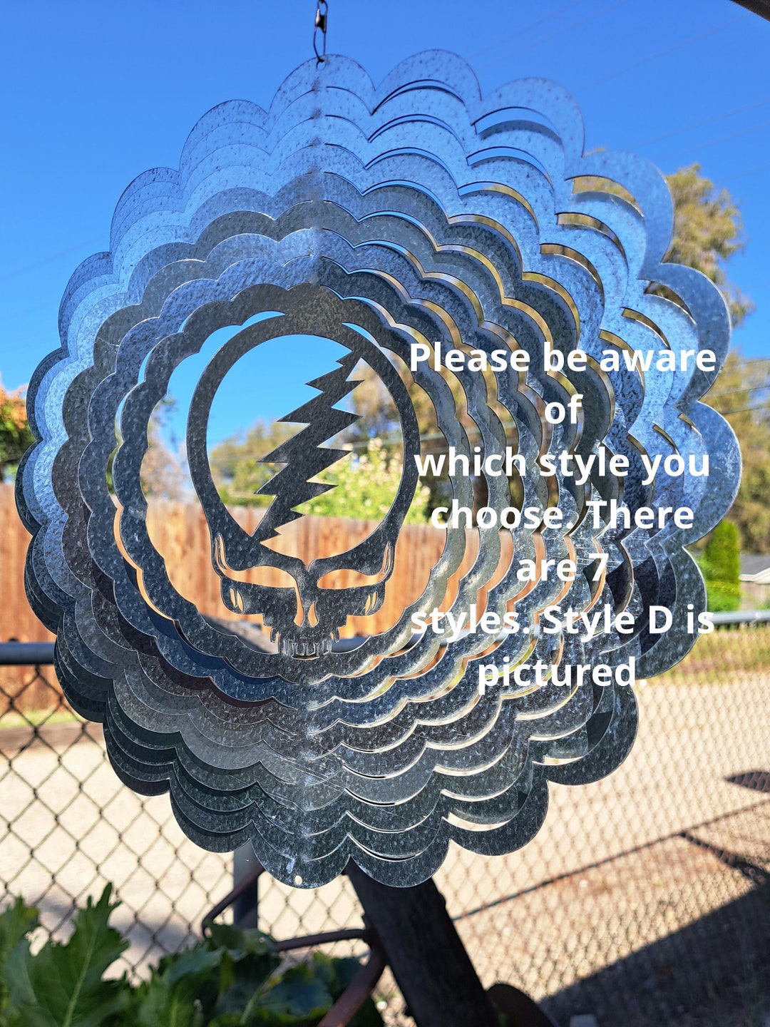 Grateful Dead Wind Spinners 7 Styles