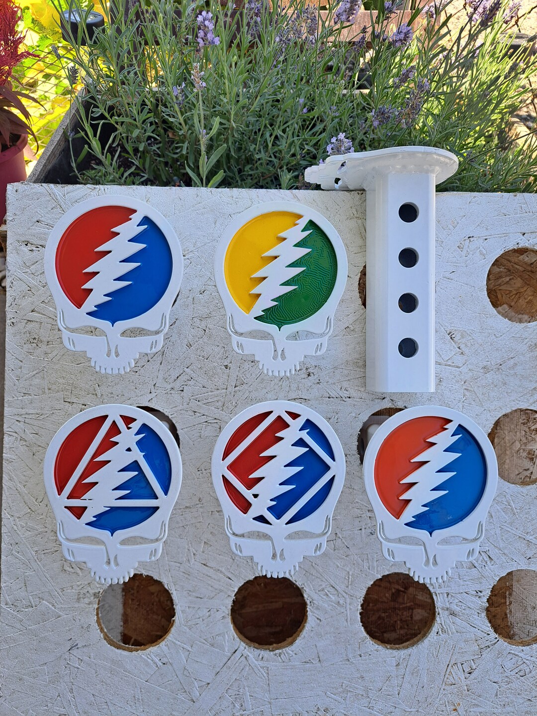 Grateful Dead Steelie Hitch Covers white Face Etsy