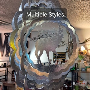 Windspinners (multiple images, galvanized metal)