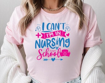 Zabawna koszulka pielęgniarska, damska koszulka pielęgniarska, koszulka z nadrukiem Nurse Life, koszulka dla studenta pielęgniarstwa, prezent dla przyszłej pielęgniarki, śmieszna koszulka pielęgniarska, tanie prezenty dla pielęgniarki