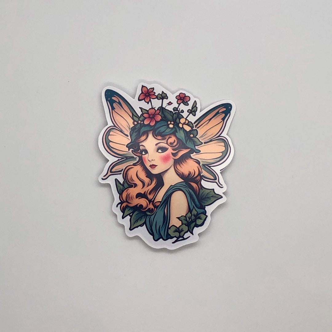Vintage Fairy Waterproof Vinyl Sticker for Computer Laptop YETI ...