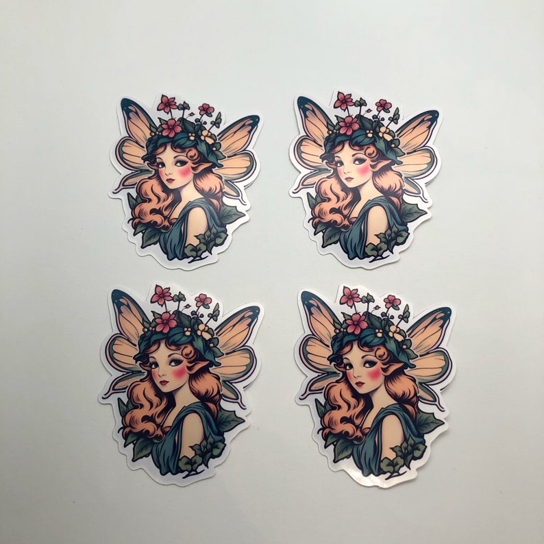 Vintage Fairy Waterproof Vinyl Sticker for Computer Laptop YETI ...
