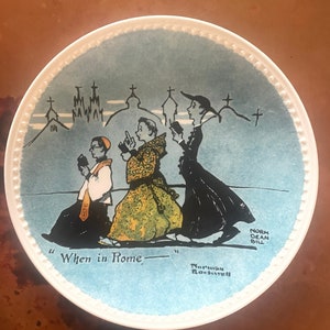 Normal Rockwell &quot;When in Rome&quot; collector&#39;s plate