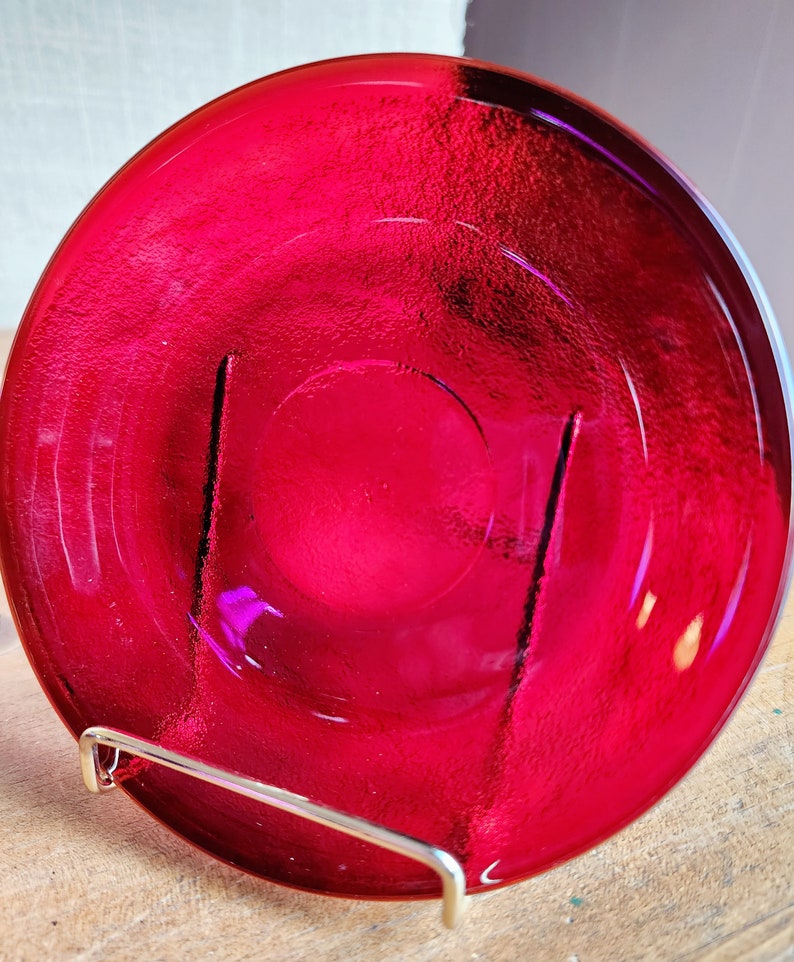 1940s Ruby Red Depression Glass Coffee Tea Service Set 6 Red Etsy