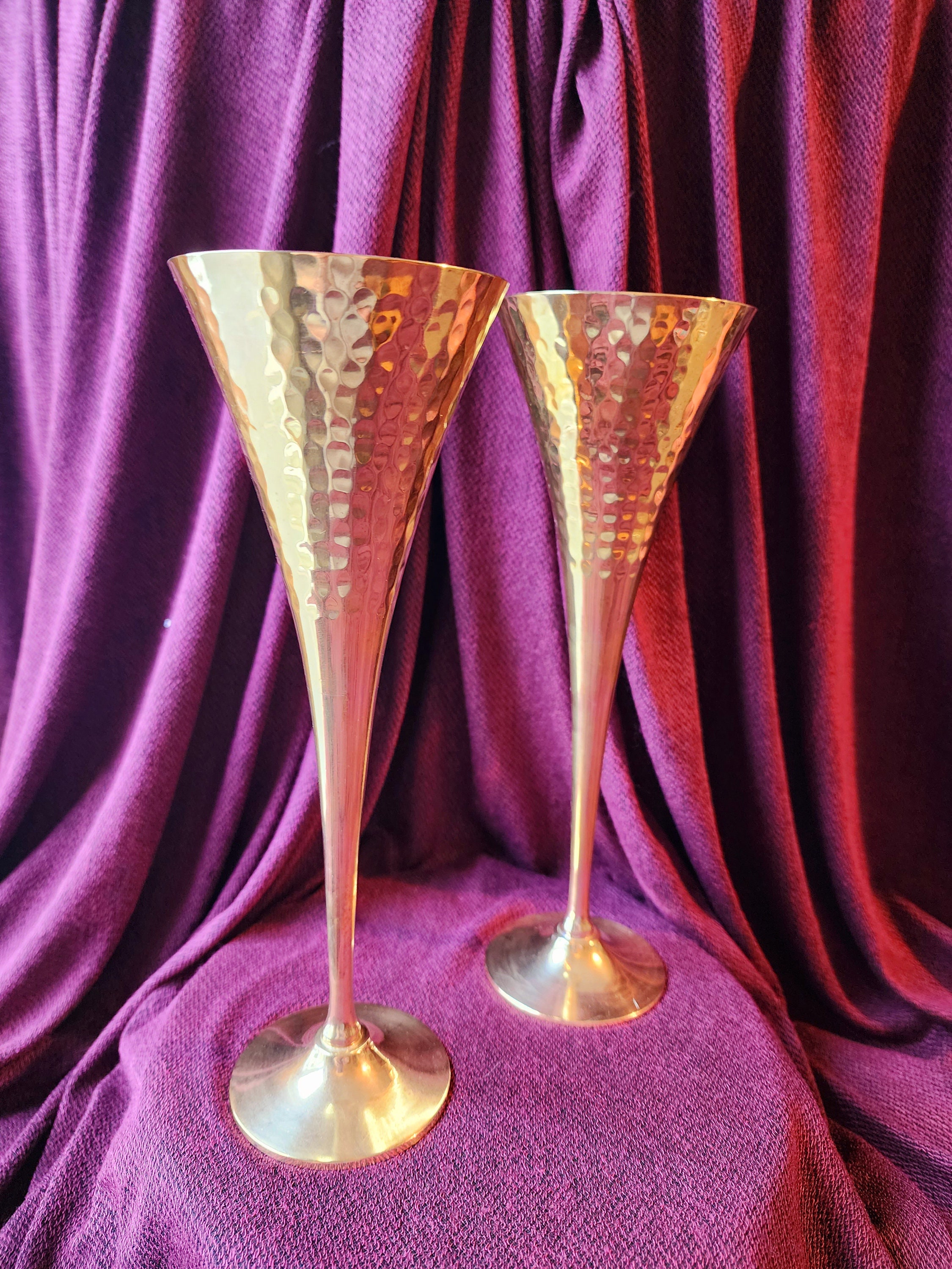 Stipple and Stripe Glassware Set Flute Vase