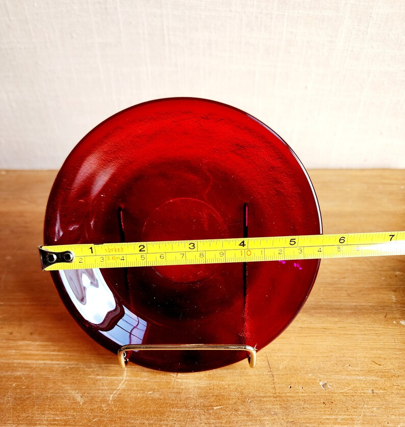 1940s Ruby Red Depression Glass Coffee Tea Service Set 6 Red Etsy