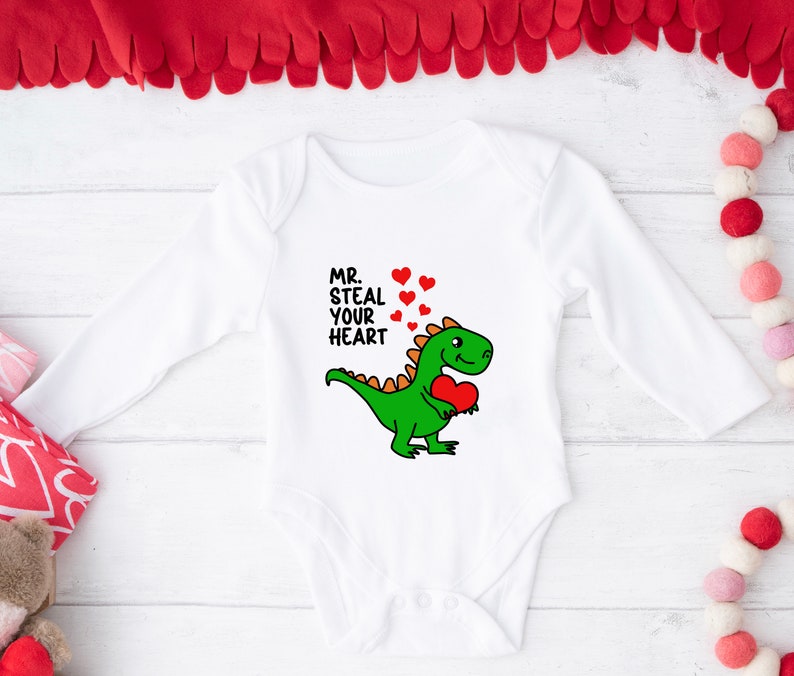 Mr. Steal Your Heart Sweatshirt/dinosaur Valentine Sweatshirt /toddler