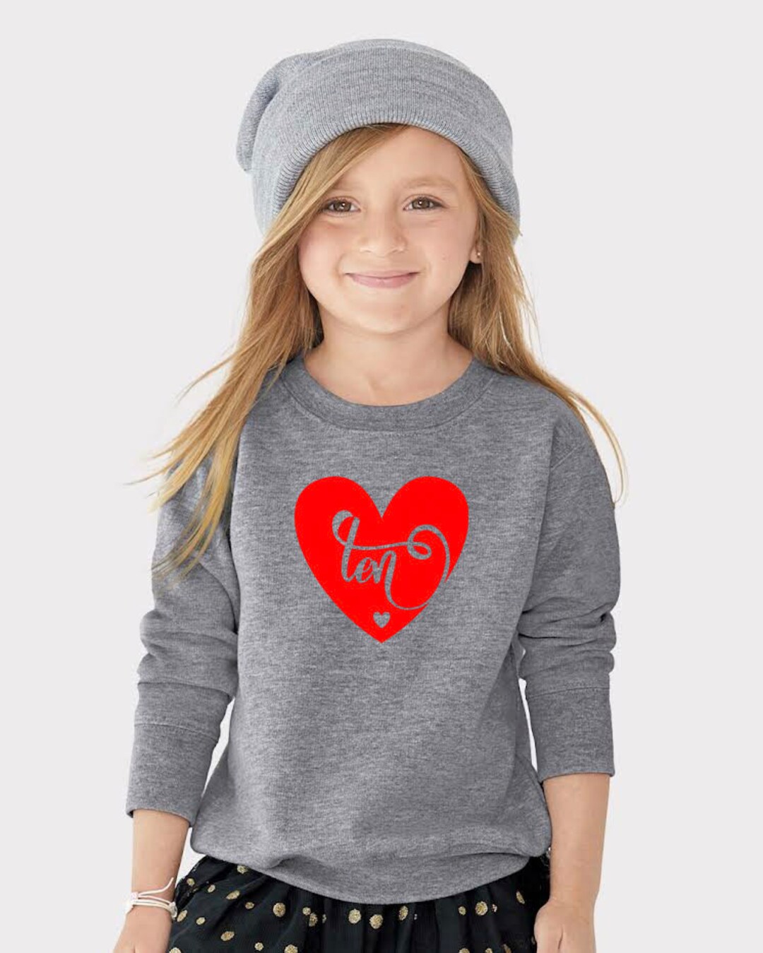 Ten Birthday Sweatshirt/youth Birthday Sweatshirt/girl Birthday