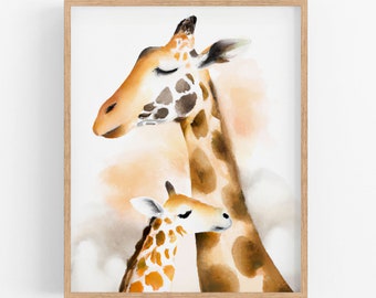 Giraffe Nursery Print
