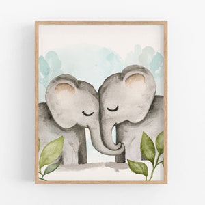 Elephant Nursery Print