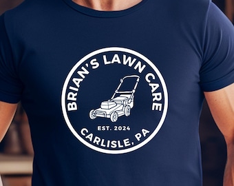 Custom Lawn Care Shirt, Lawn Mower, Custom Dad Shirts, Grass Master, Funny Mens TShirts, Lawn Moving, Lawn Mower, Funny Father's Day Shirts