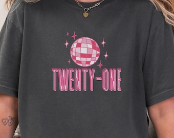 21st Birthday Matching T Shirts, Twenty First Birthday Disco Ball Tees