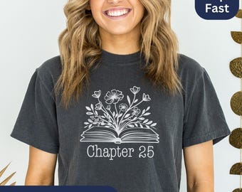 25th Birthday Comfort Colors® Tee Shirt, 25th Milestone Gift, Best Friend Bday T-Shirt, Twenty Five Year Old, Party Tshirt for Daughter