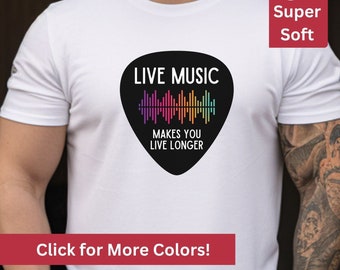 Live Music Festival T-Shirt, Gift for Music Lover Shirt, Musician Tee Gift, Gift for Music Teacher, Singer TShirt Gift, Music Lover T Shirt