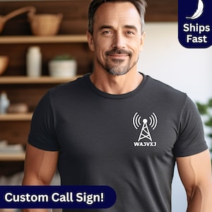 Camiseta de radioaficionado, regalo para operador de radioaficionado, camiseta de radioaficionado, camiseta de radioaficionado, camiseta de miembro de ARRL, camiseta de indicativo de llamada