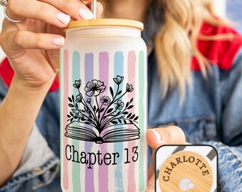 Personalized 13th Birthday Tumbler, Chapter 13 Custom Iced Coffee Cup