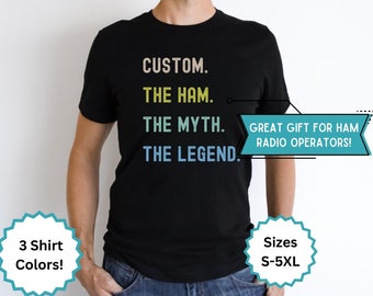 Funny Custom Amateur Radio Shirt Gift HAM Radio Operator TShirt Gift HAMS T-Shirt Radio Amateur Radio TShirt ARRL Member T-Shirt Call Sign