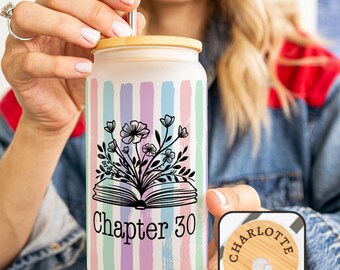 Personalized 30th Birthday Tumbler, Chapter 30 Custom Iced Coffee Cup