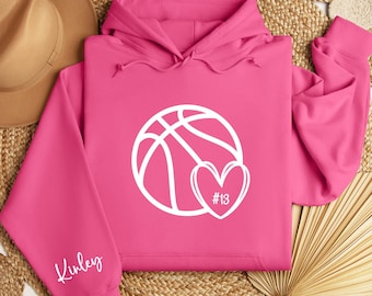 Girls Basketball Sweatshirt, Basketball Girl Hoodie, Custom Basketball Girl Hoodie, Basketball Girl Sweatshirt, Custom Basketball Gifts