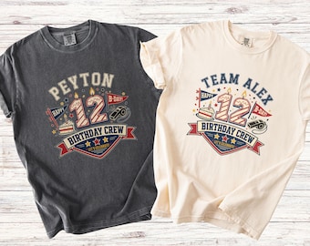 Personalized Sports Theme Birthday Party Shirt