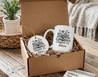 Custom 21st Birthday Gift Box with Personalized Mug, Ornament, and Card