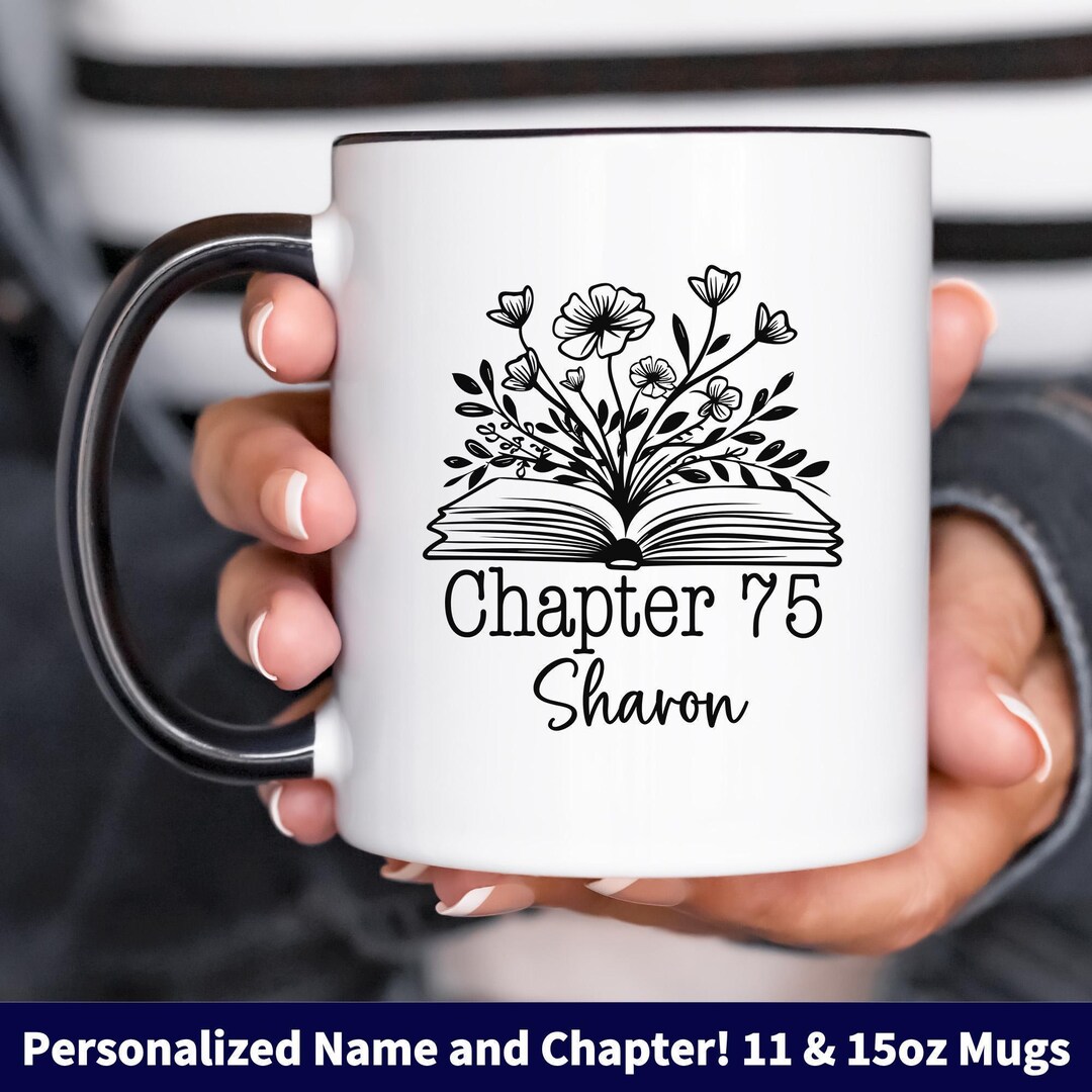 Custom 75th Birthday Mug, Personalized Chapter Seventy-five Bday Gift ...