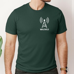 Custom Ham Radio Call Sign Shirt, Personalized Gift for Amateur Radio Operator