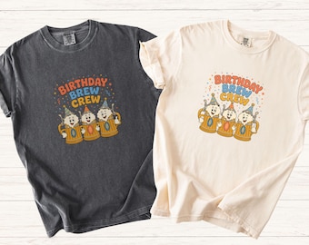 Oktoberfest Birthday Shirt, Group Brew Crew Drinking TShirt