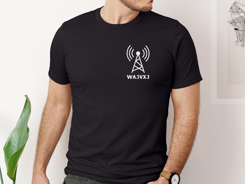 Custom Ham Radio Call Sign Shirt, Personalized Gift for Amateur Radio Operator