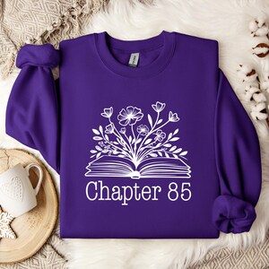 85th Birthday Sweatshirt, Cute 85 Year Old Gift, Eighty Fifth Bday Crewneck for Mom Grandma