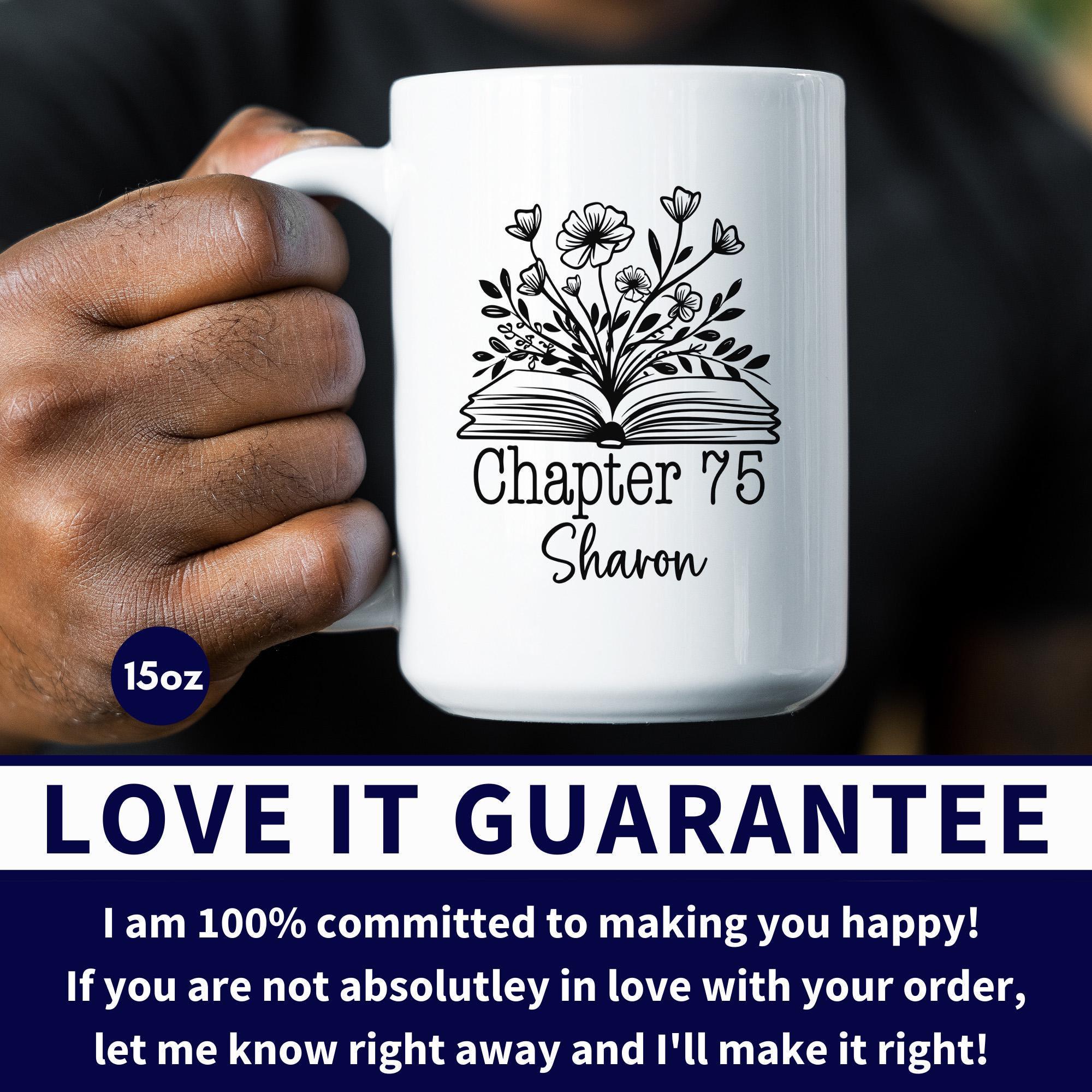 Custom 75th Birthday Mug, Personalized Chapter Seventy-five Bday Gift ...