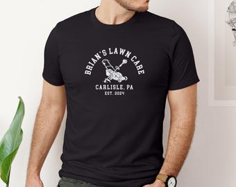 Custom Lawn Care Shirt, Personalized Yard Work T-Shirt for Family or Business
