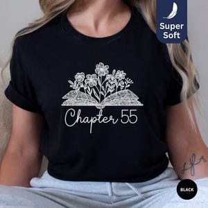 55th Birthday Shirt For Women, 55th Milestone Gift, Best Friend 55 Bday t-shirt, fifty-fifth Book Lover Present, 55th Tshirt For Mom, 55 tee