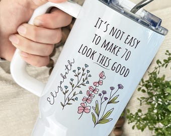 Custom 70th Birthday 40oz Tumbler, Personalized Travel Cup for Turning Seventy
