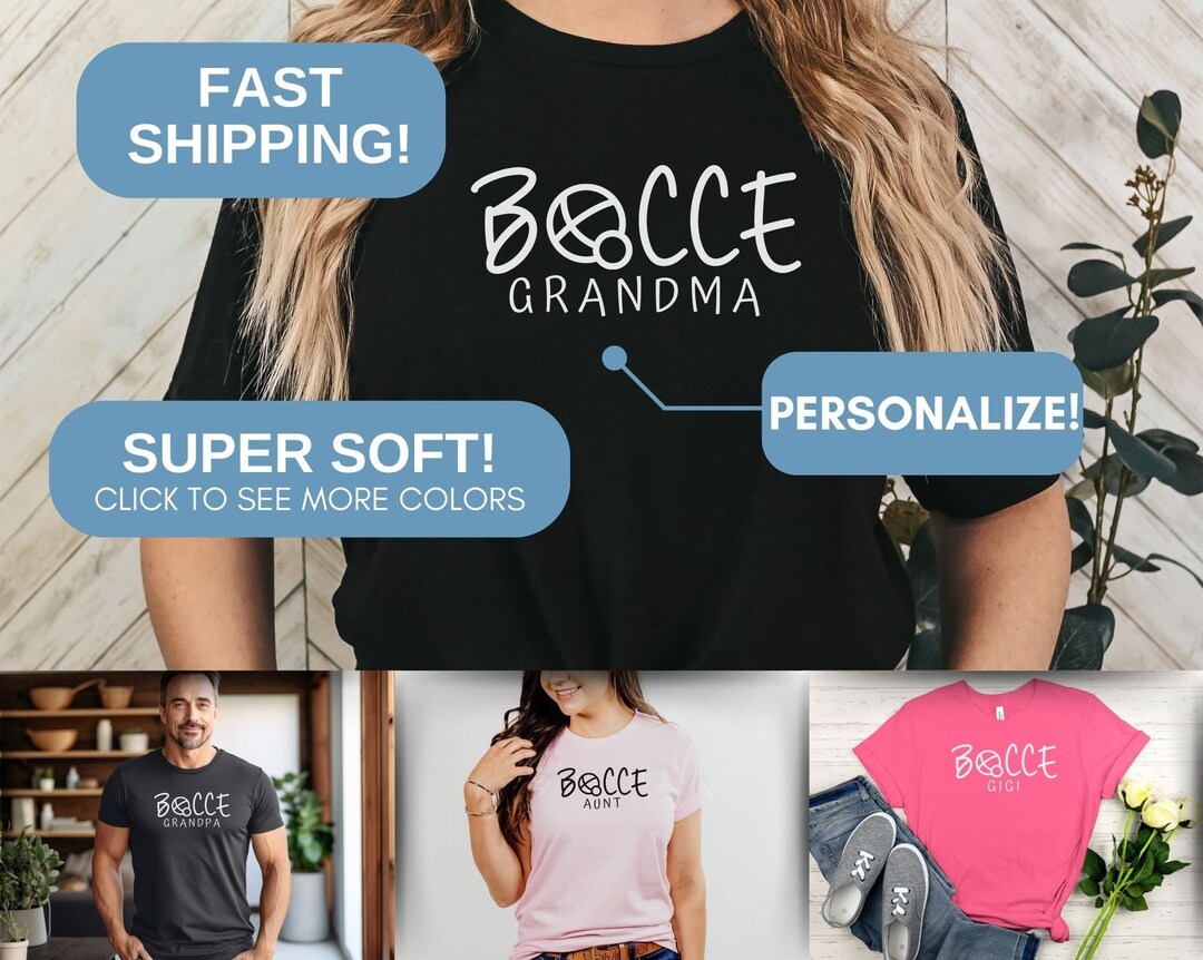 Cute Bocce Ball Shirt Personalized Bocce Shirt Fun Bocce Tshirt for