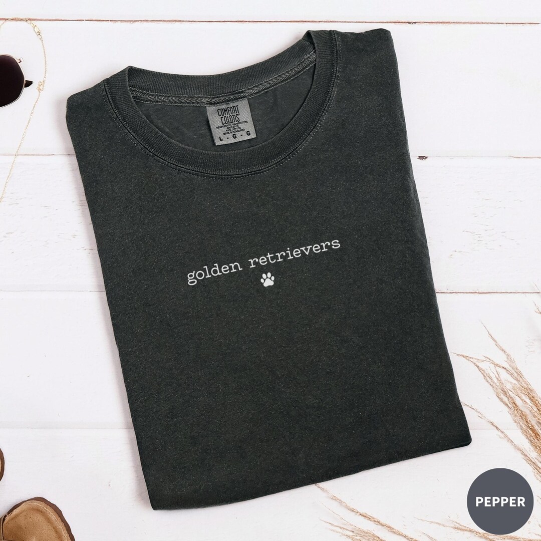 Cute Golden Retriever Dog Mom Comfort Colors Tshirt, Life is Golden ...