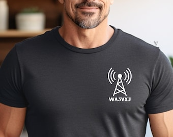 Amateur Radio Shirt Gift for HAM Radio Operator TShirt Gift for HAMS T-Shirt Radio Amateur Radio TShirt for ARRL Member T-Shirt Call Sign