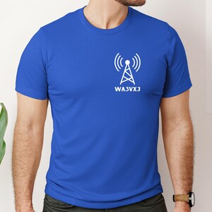 Custom Ham Radio Call Sign Shirt, Personalized Gift for Amateur Radio Operator