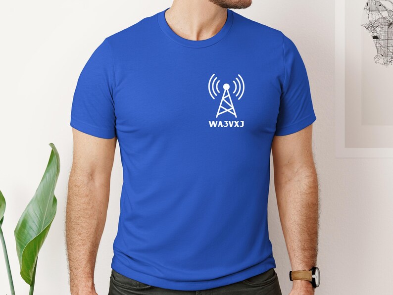 Custom Ham Radio Call Sign Shirt, Personalized Gift for Amateur Radio Operator