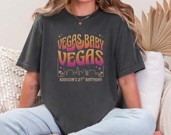 Las Vegas 21st Birthday Shirt, Custom 21st Birthday Trip