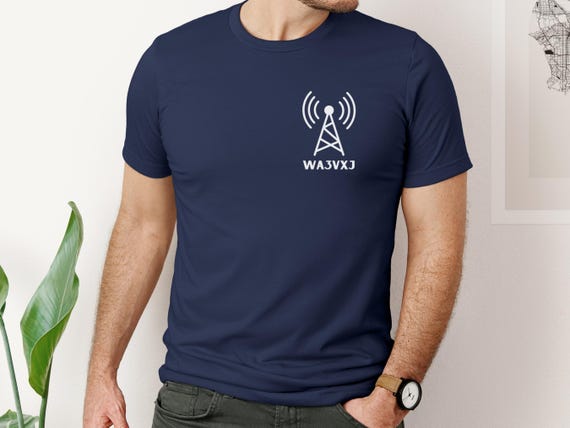Custom Ham Radio Call Sign Shirt, Personalized Gift for Amateur Radio Operator