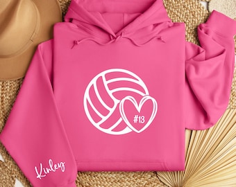 Girls Volleyball Sweatshirt, Volleyball Girl Hoodie, Custom Volleyball Girl Hoodie, Volleyball Girl Sweatshirt, Custom Volleyball Gifts