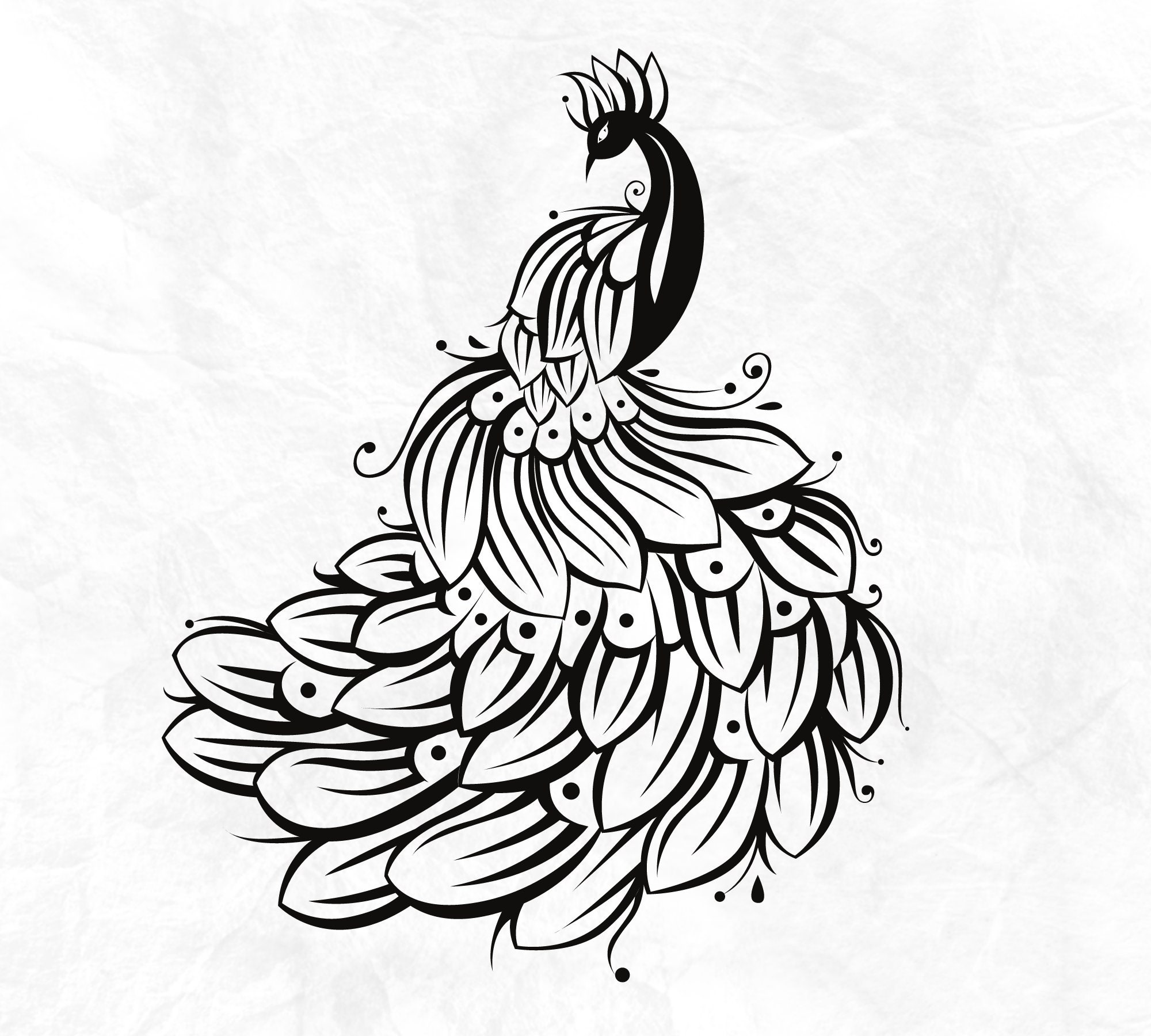 Peacock SVG PNG Digital Download, Peacock Svg, Peacock Clipart, Peacock