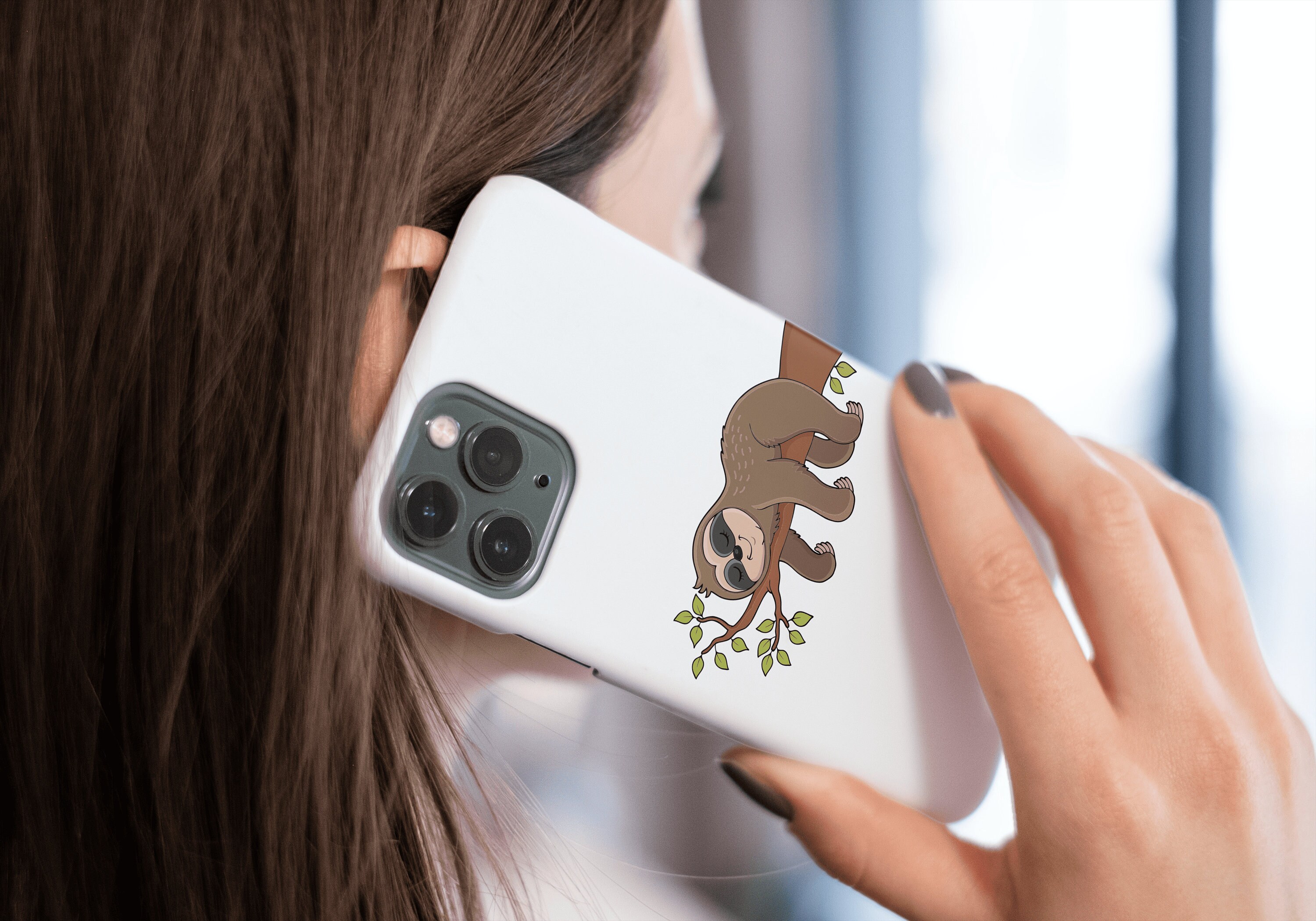Sloth SVG, Cute Sloth SVG, Sloth Png, Hanging Sloth, Sloth Cut File
